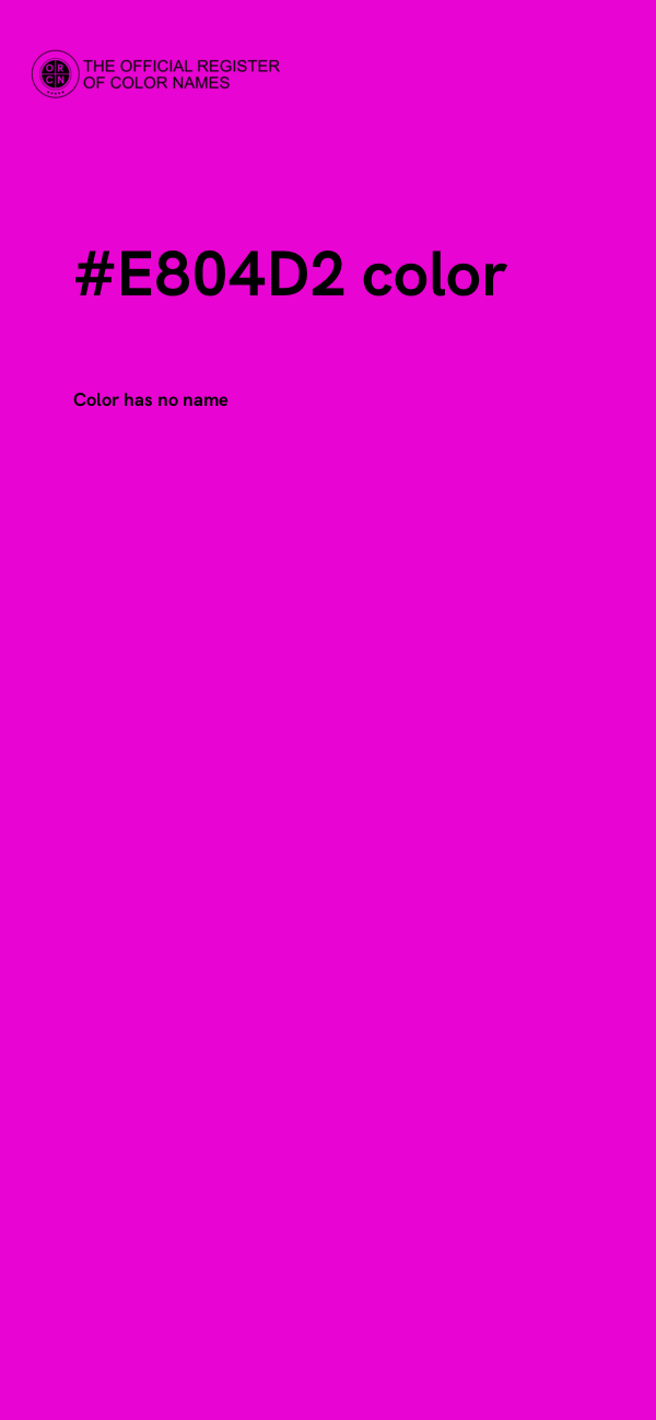 #E804D2 color image