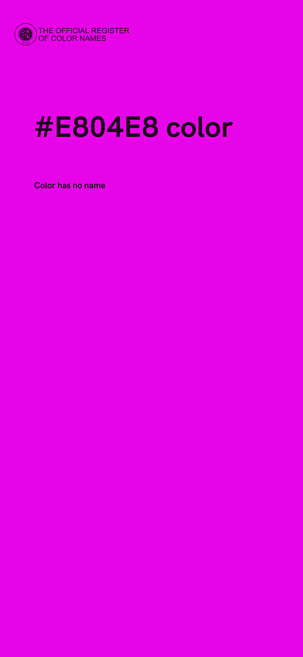 #E804E8 color image
