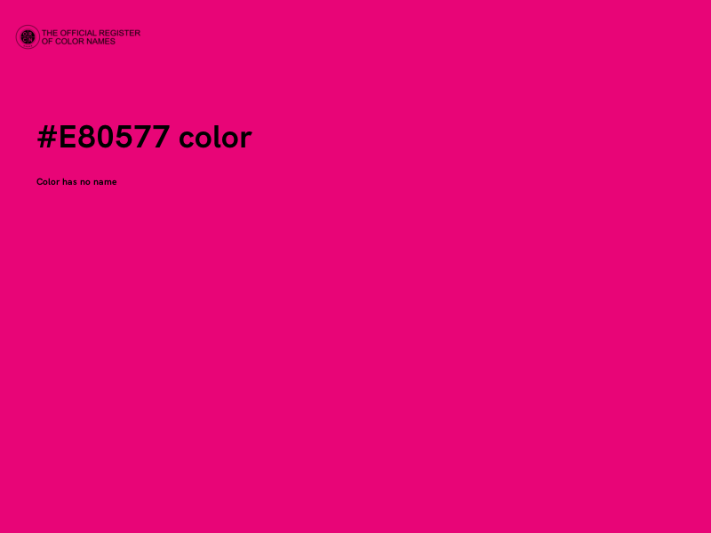 #E80577 color image