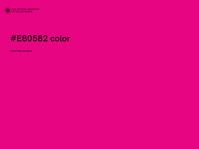 #E80582 color image