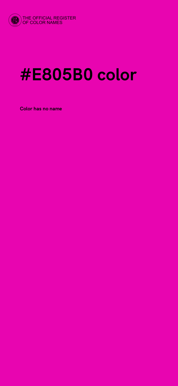 #E805B0 color image