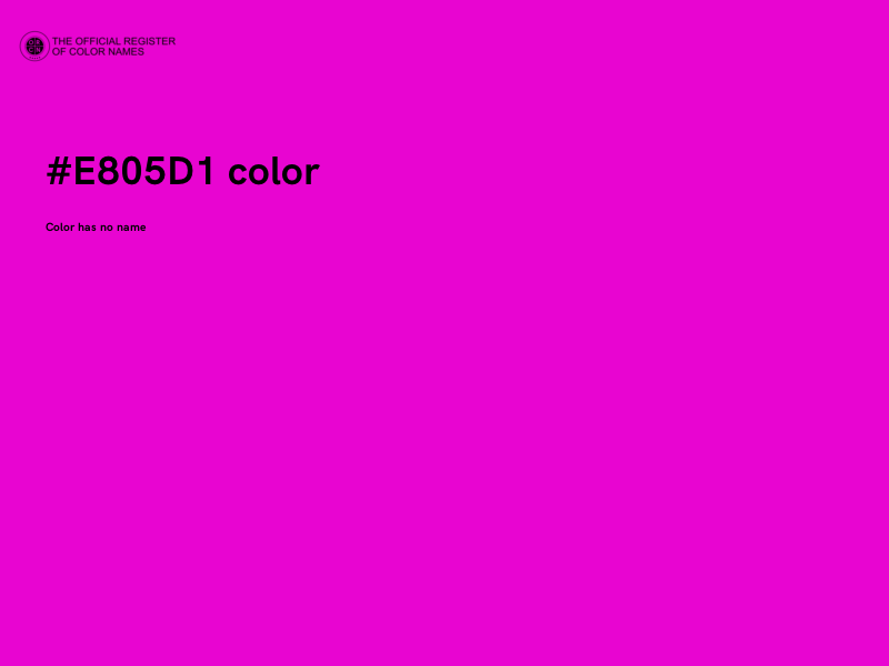 #E805D1 color image