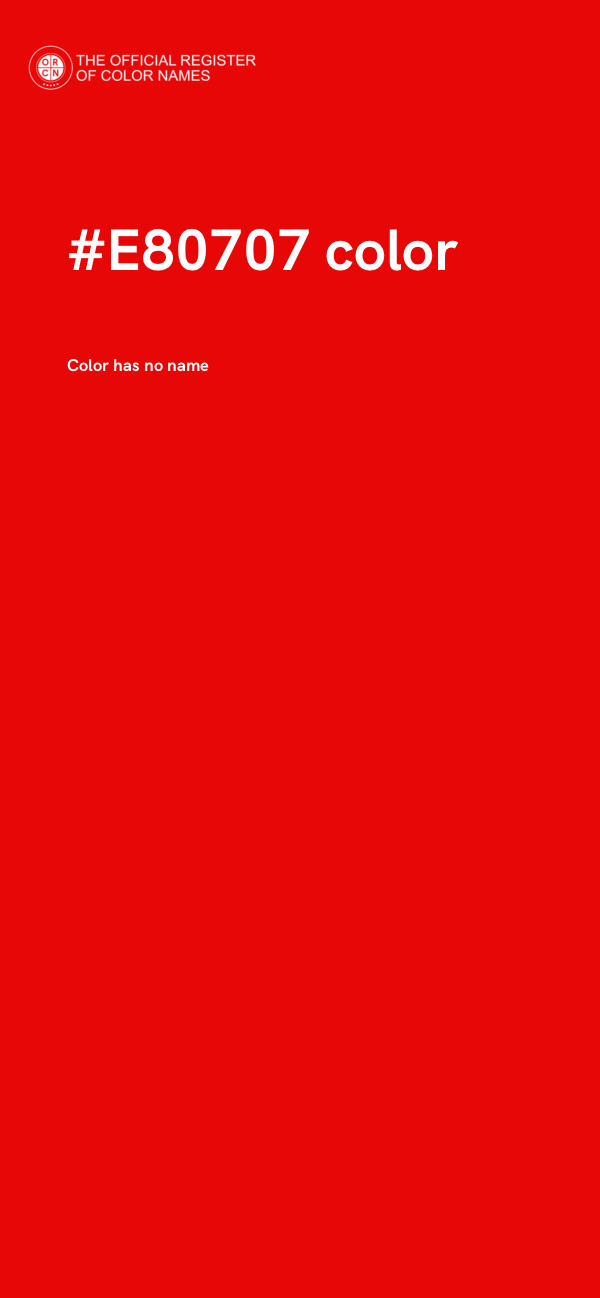 #E80707 color image