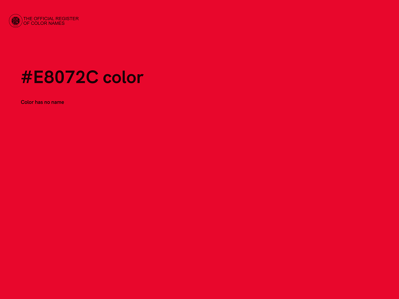 #E8072C color image