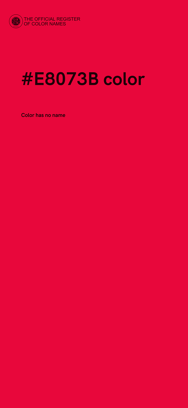 #E8073B color image