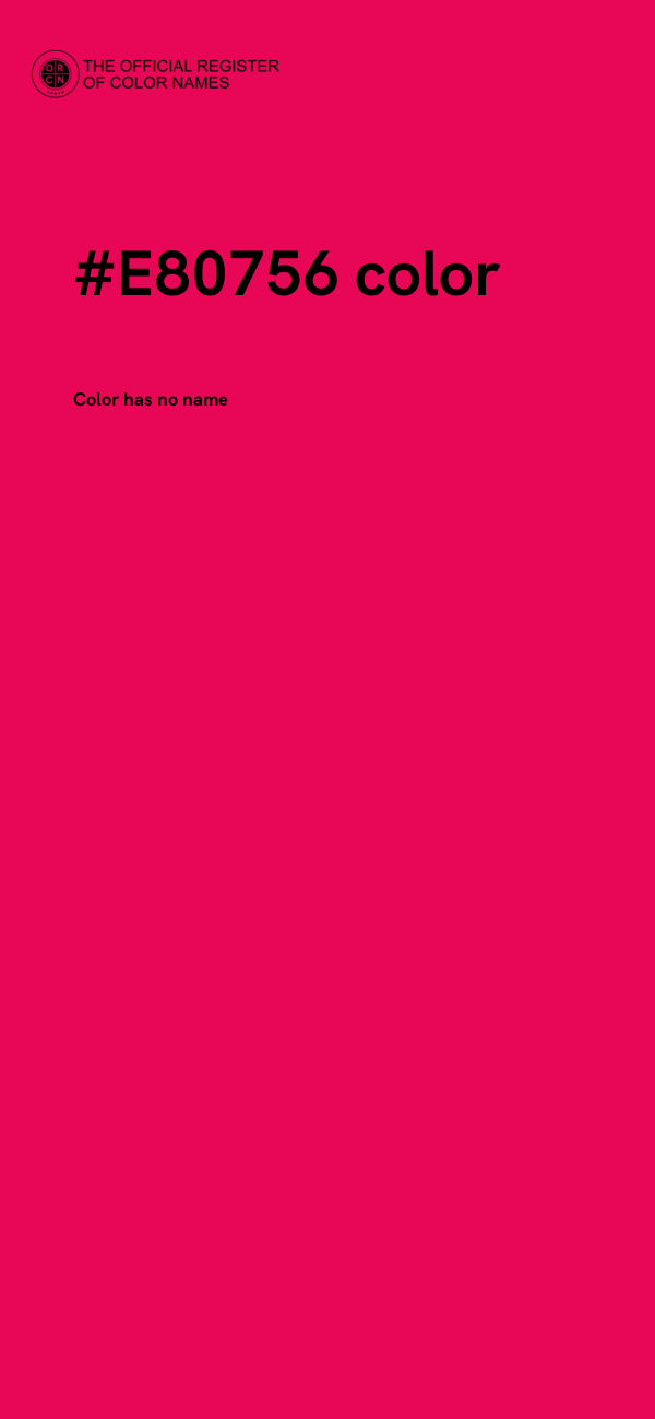 #E80756 color image