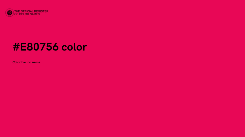 #E80756 color image