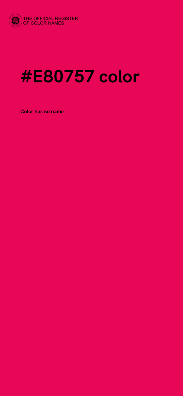 #E80757 color image