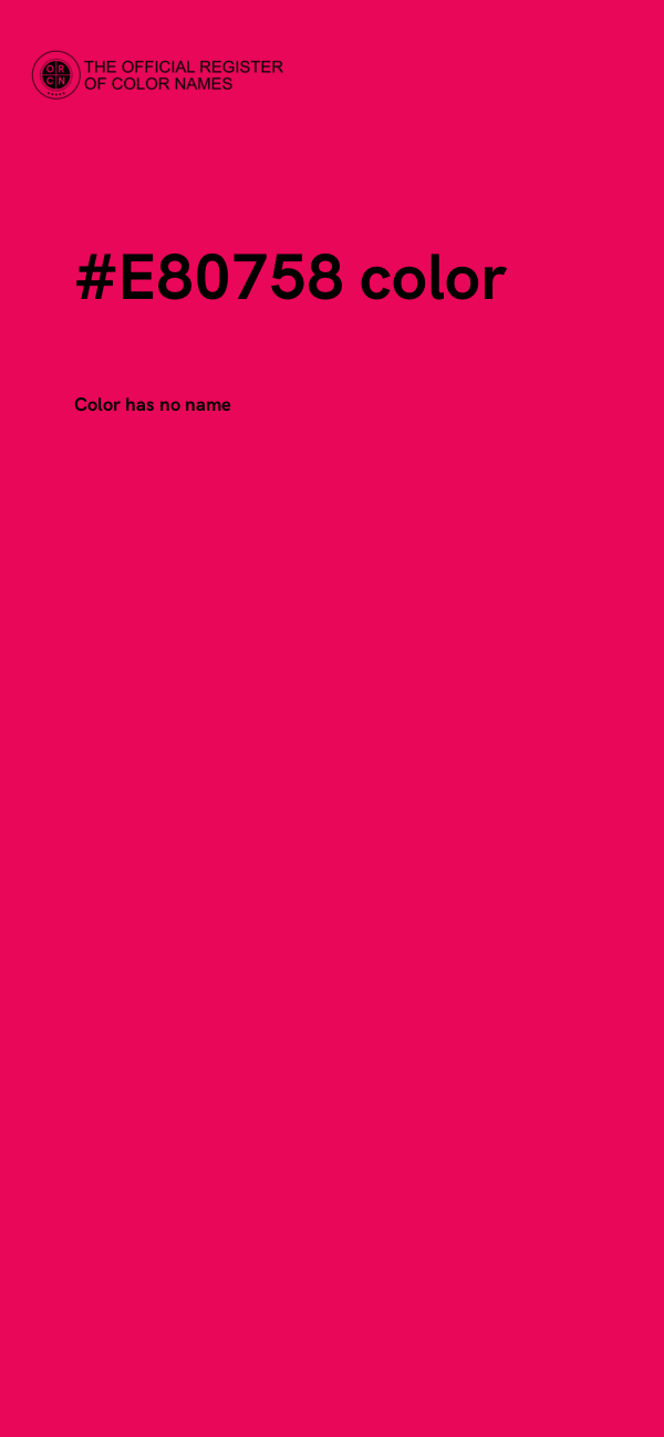 #E80758 color image