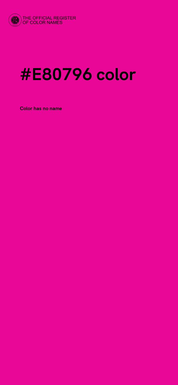 #E80796 color image