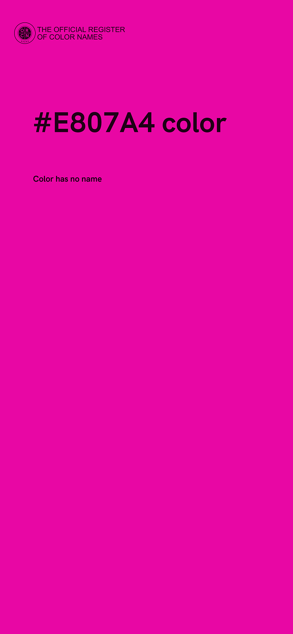 #E807A4 color image