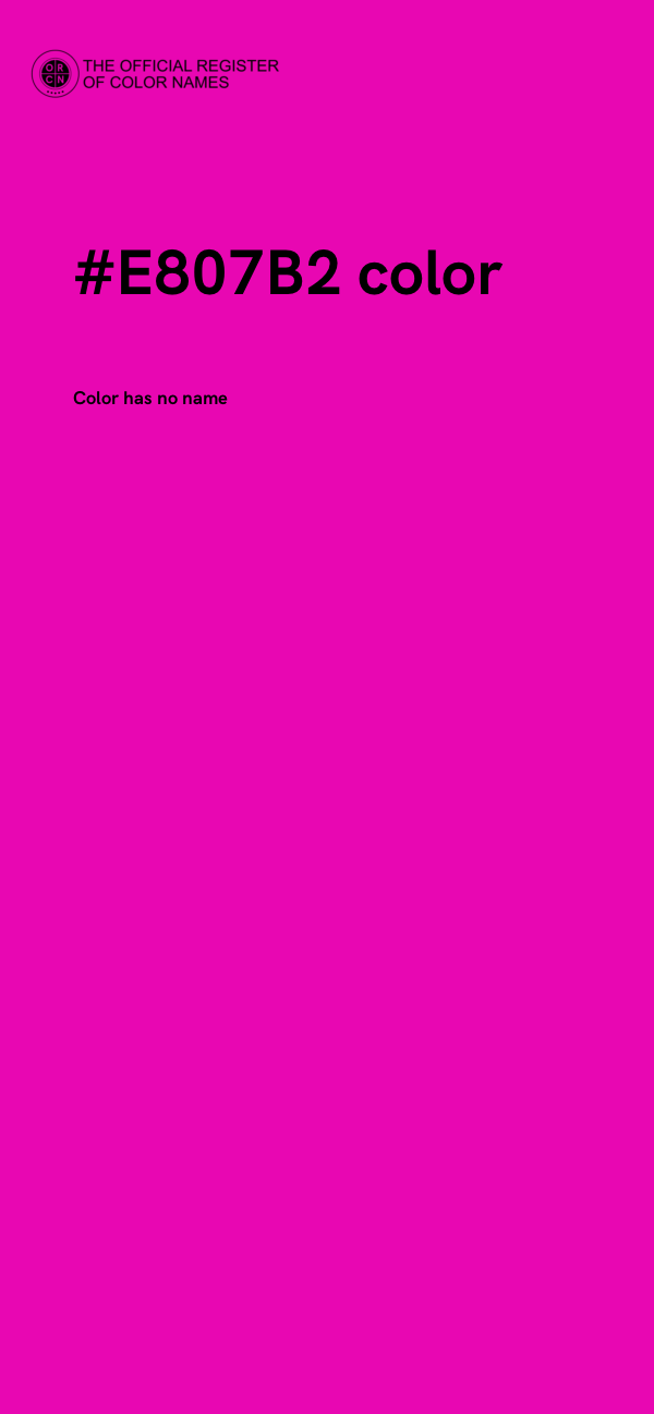 #E807B2 color image
