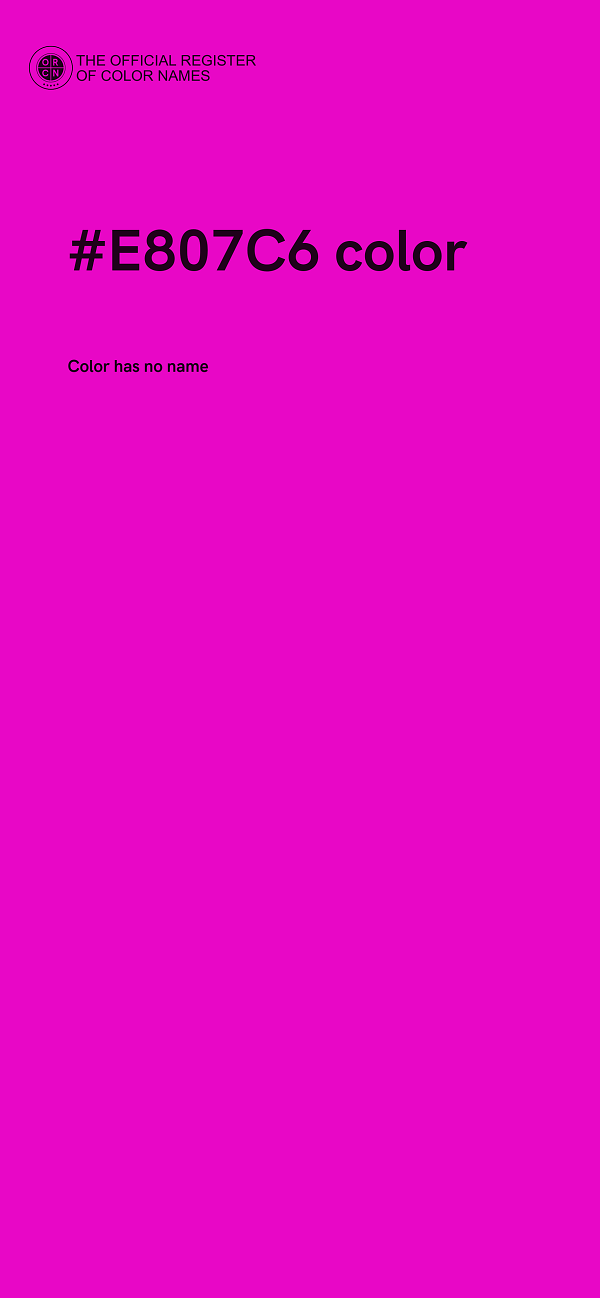 #E807C6 color image