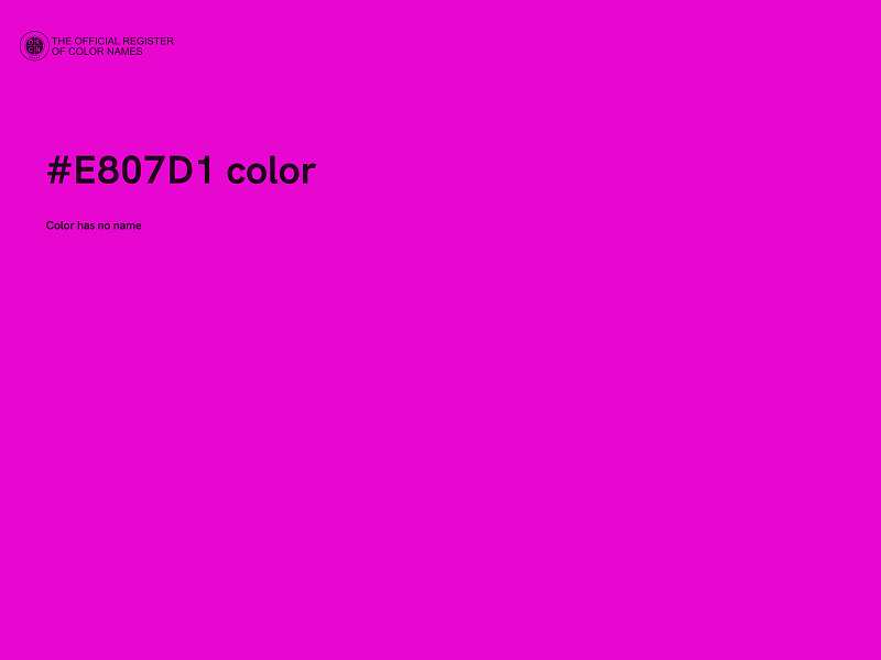 #E807D1 color image