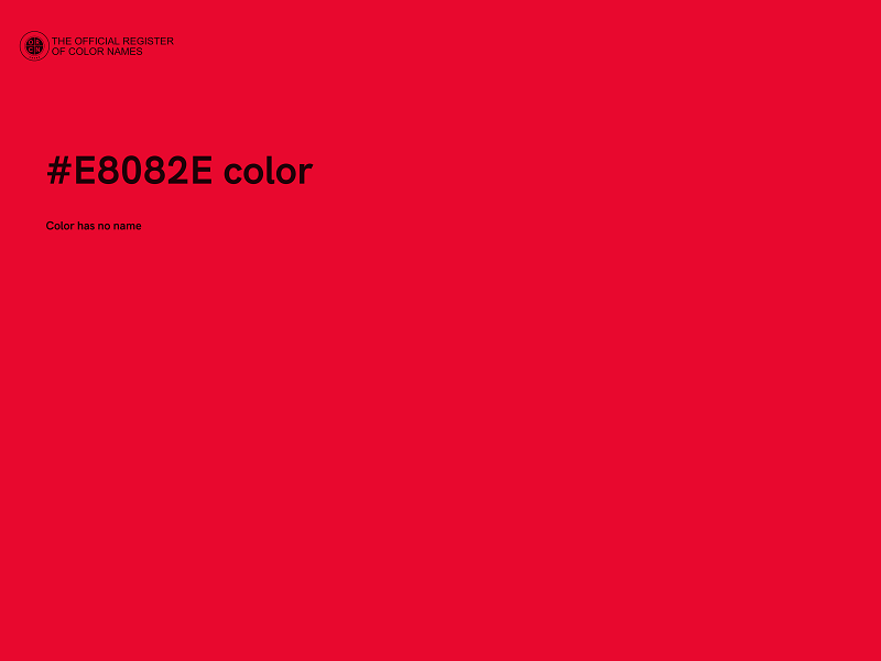 #E8082E color image