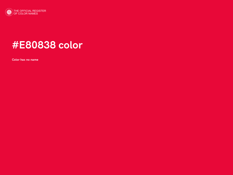 #E80838 color image