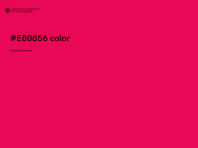 #E80856 color image