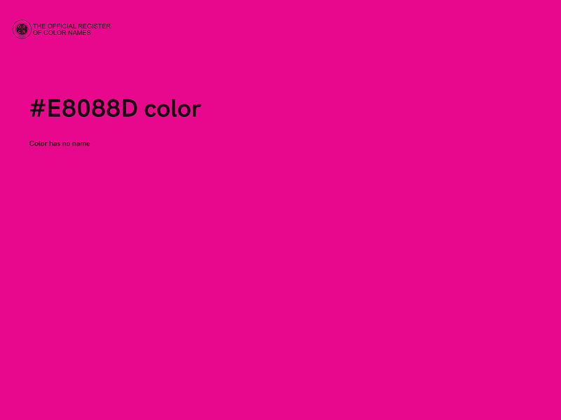 #E8088D color image