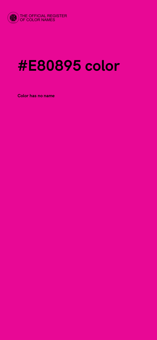 #E80895 color image