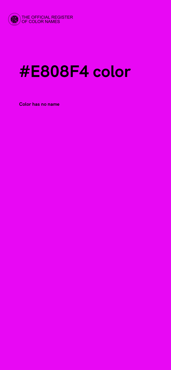 #E808F4 color image
