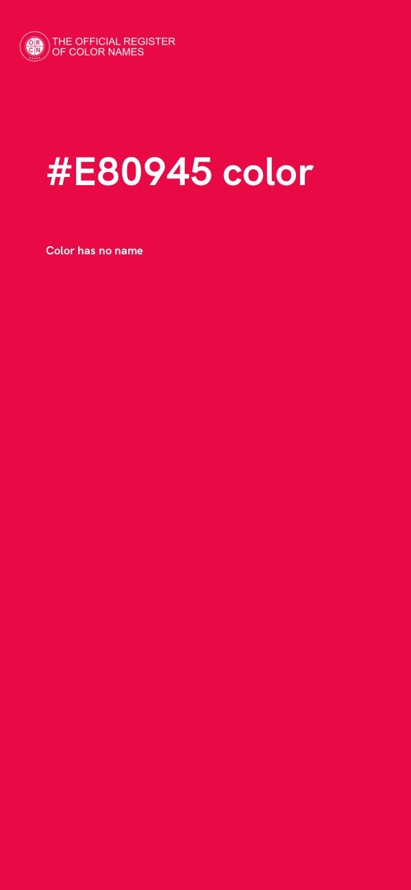 #E80945 color image