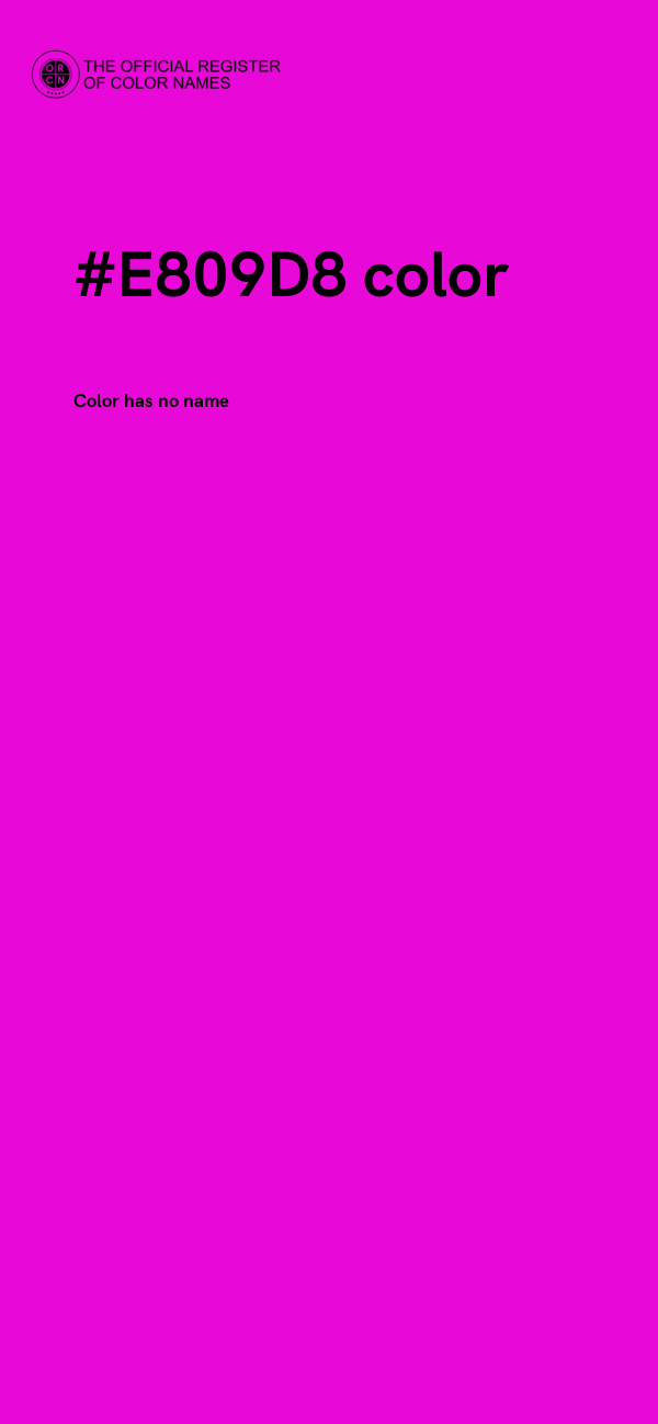 #E809D8 color image