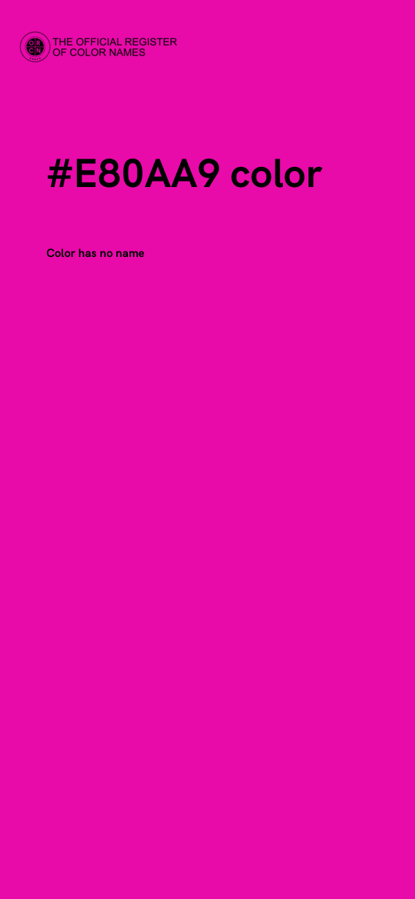 #E80AA9 color image