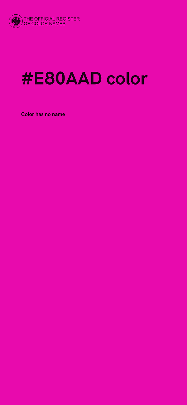 #E80AAD color image