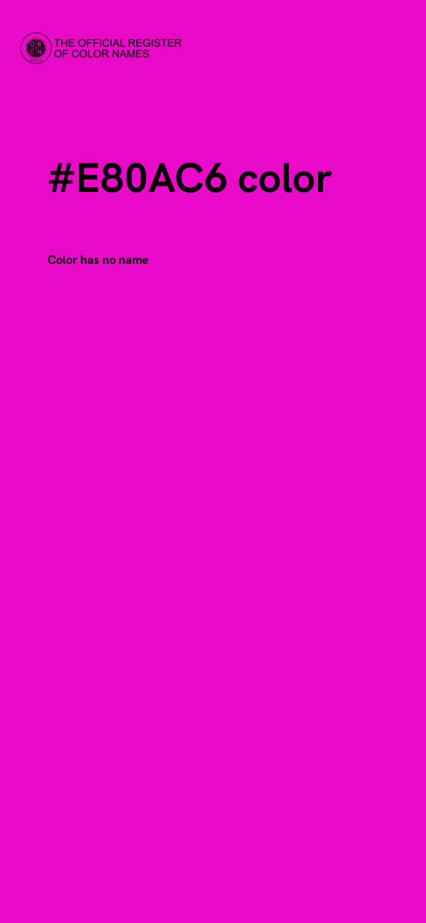 #E80AC6 color image