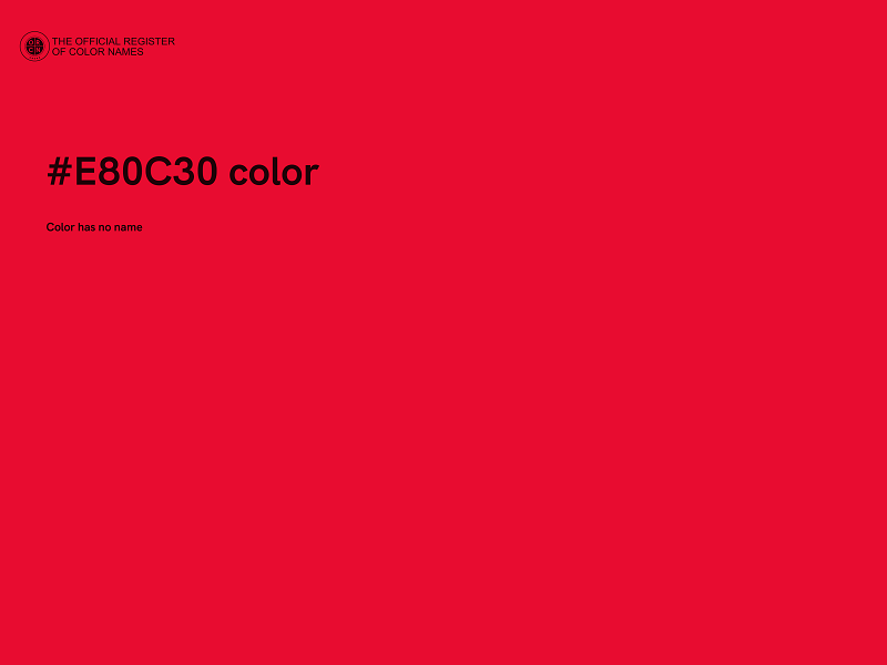 #E80C30 color image