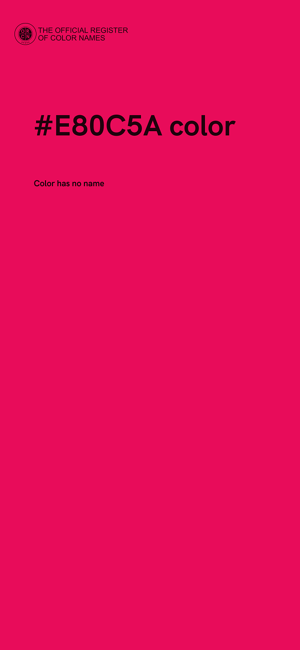 #E80C5A color image