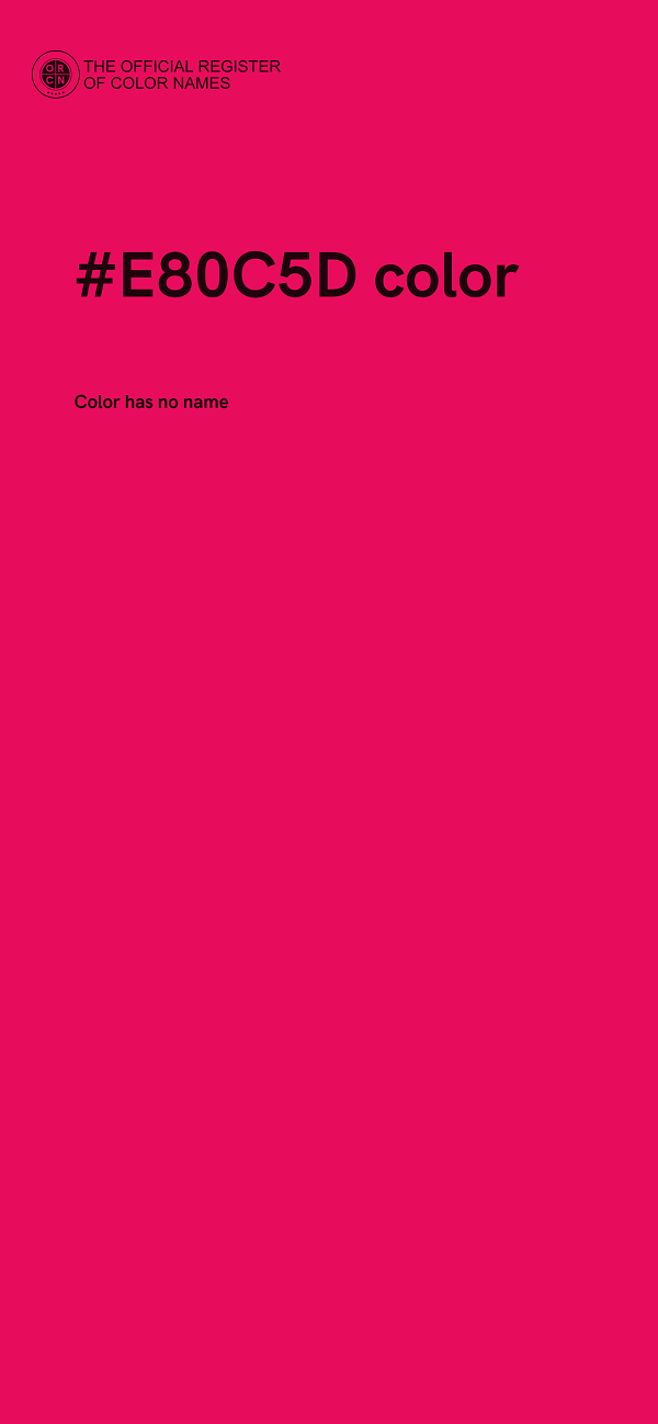 #E80C5D color image