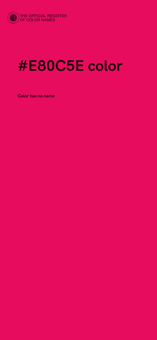 #E80C5E color image