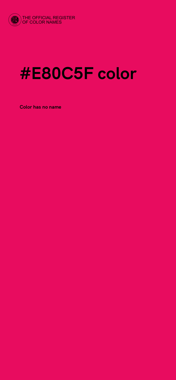 #E80C5F color image