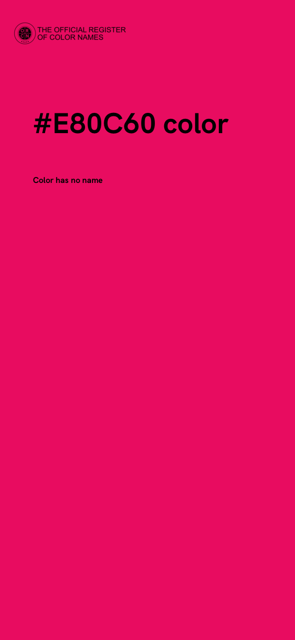 #E80C60 color image