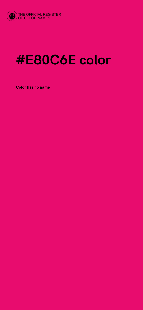 #E80C6E color image