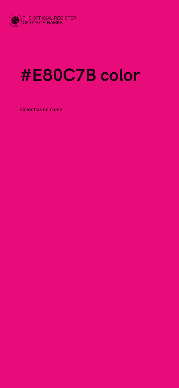 #E80C7B color image