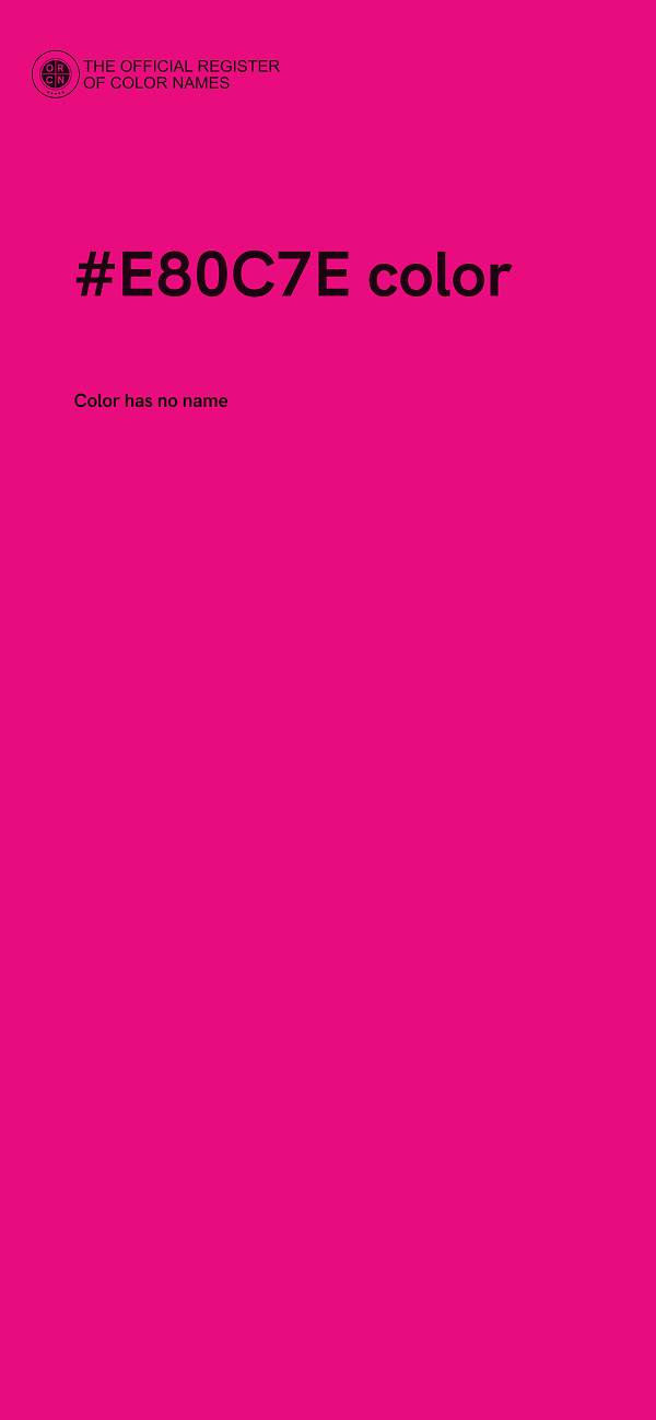#E80C7E color image
