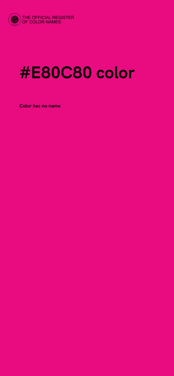 #E80C80 color image