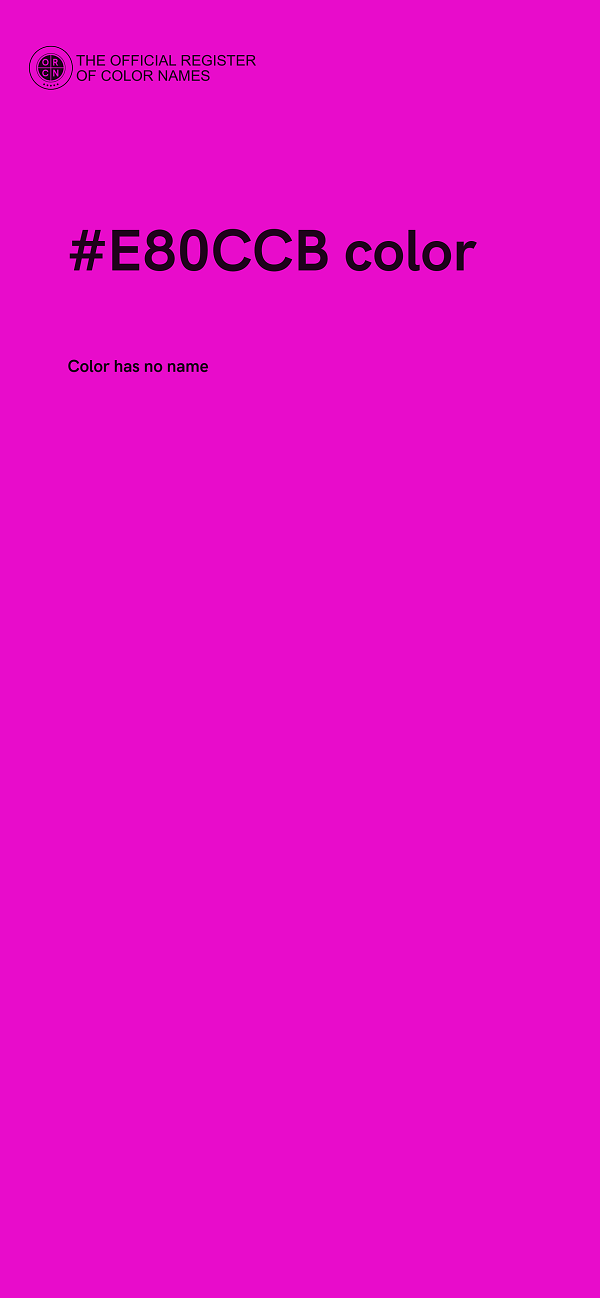#E80CCB color image