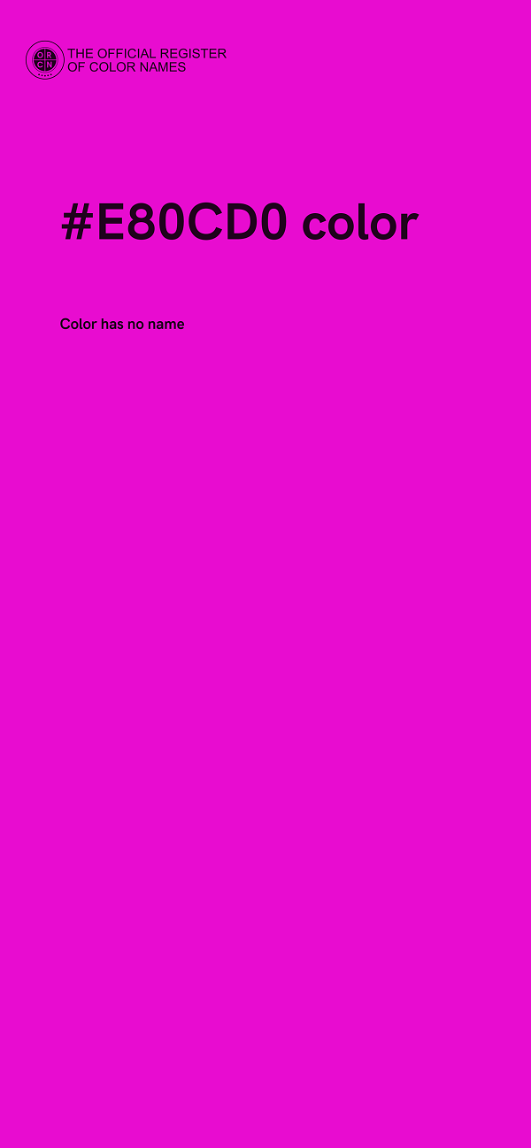 #E80CD0 color image