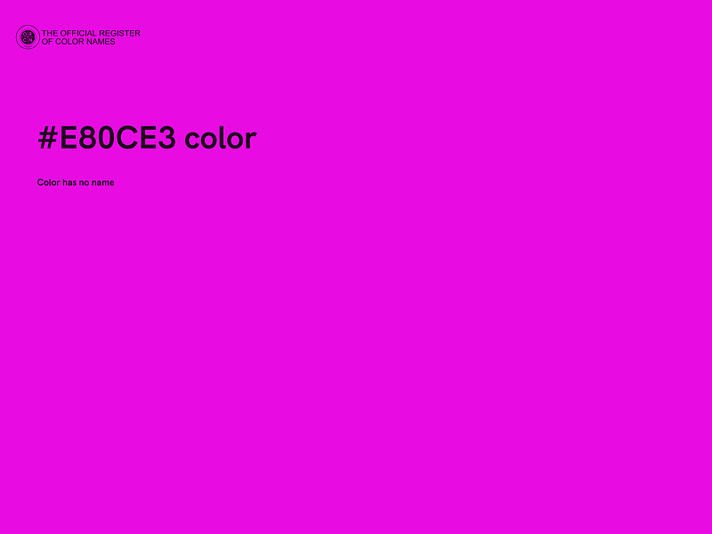 #E80CE3 color image