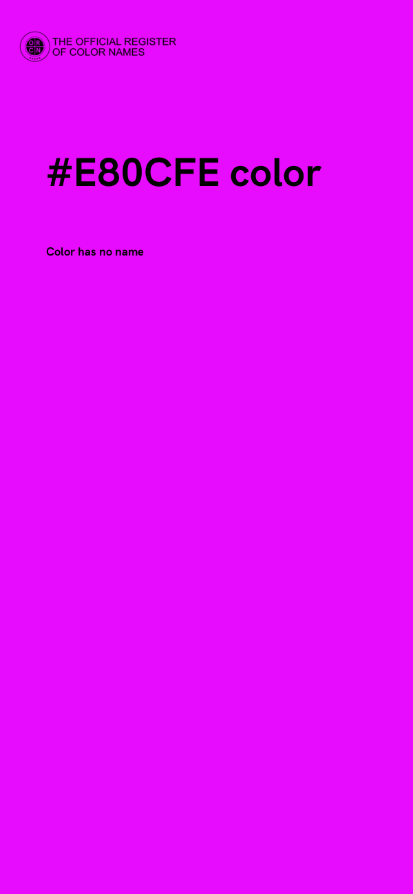 #E80CFE color image