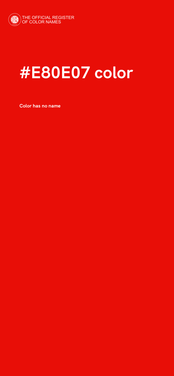 #E80E07 color image
