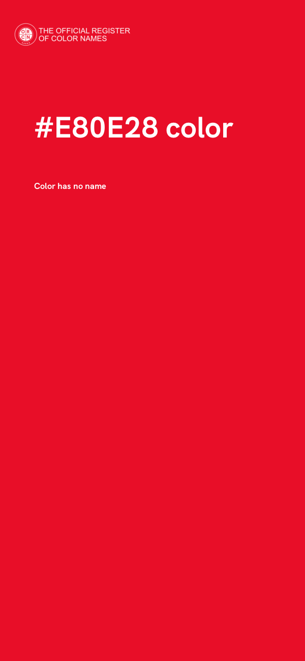 #E80E28 color image