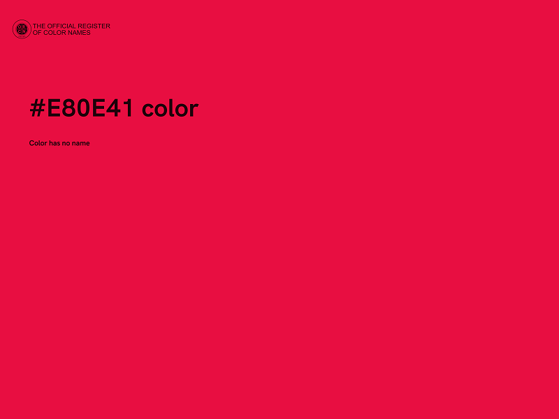 #E80E41 color image