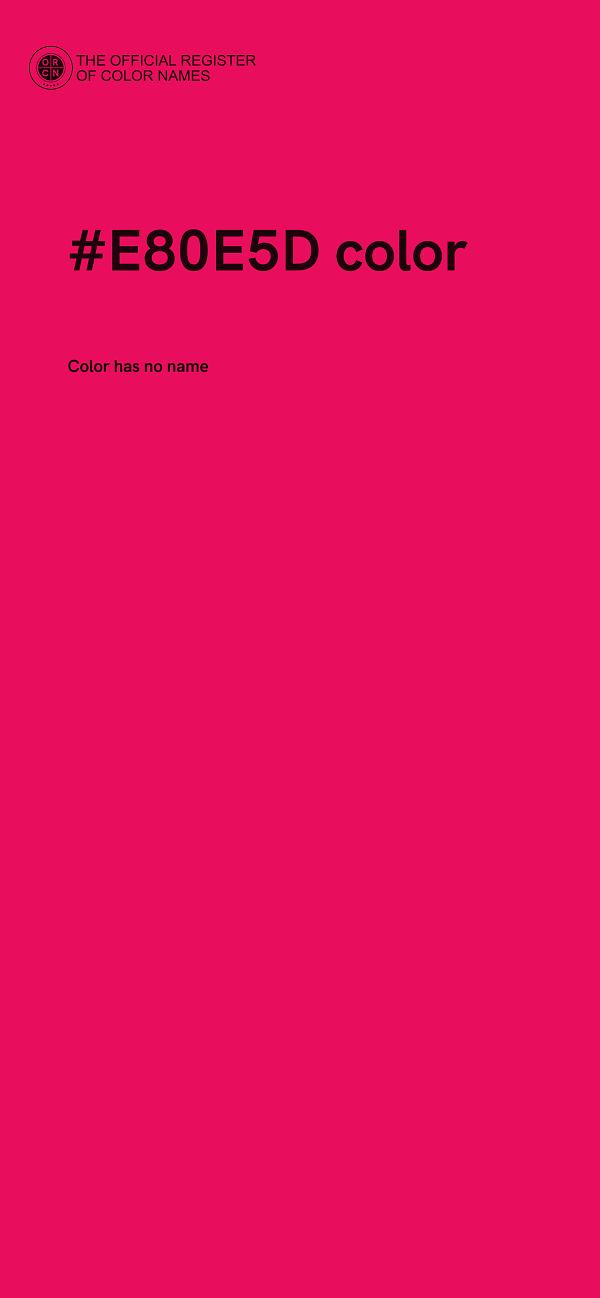 #E80E5D color image