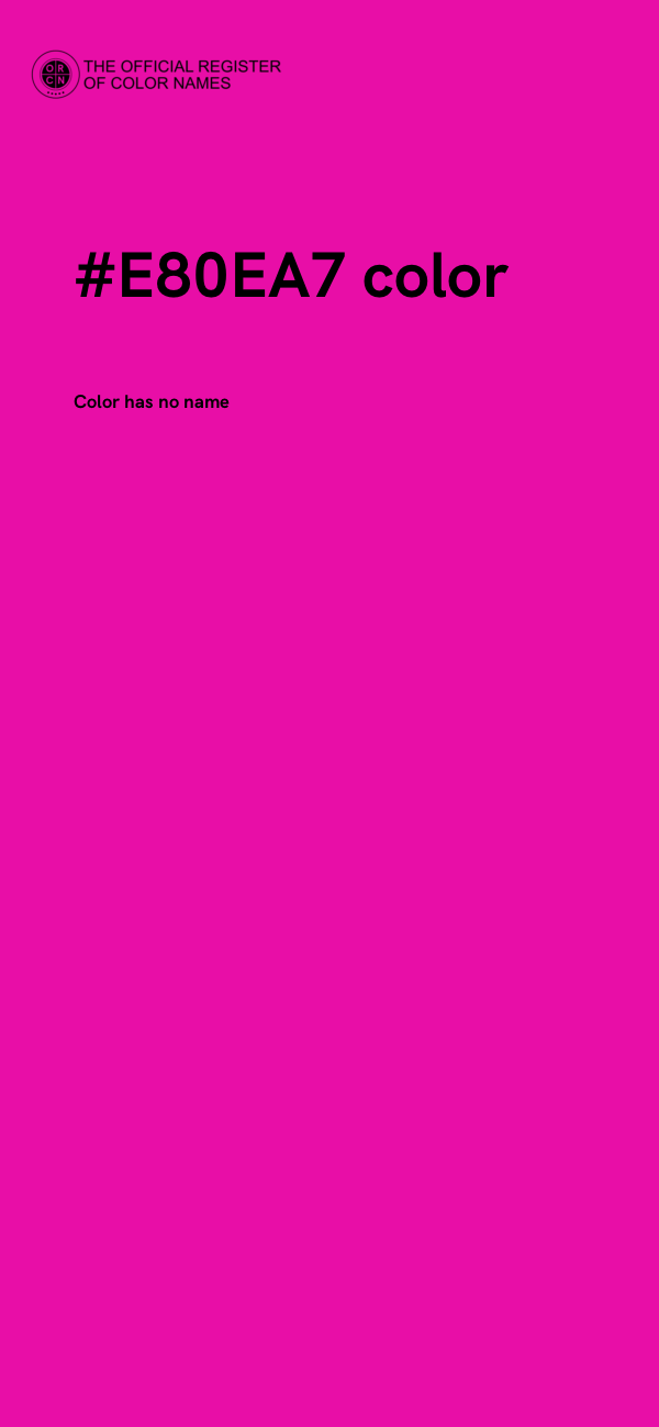 #E80EA7 color image
