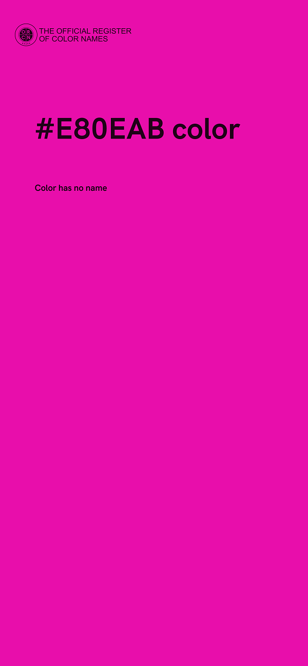 #E80EAB color image