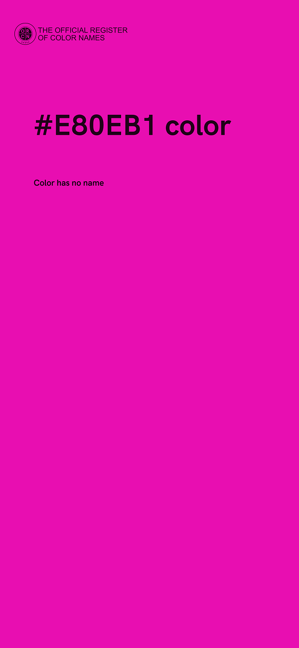 #E80EB1 color image
